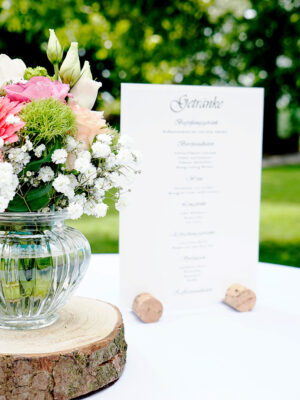 Vintage-Vase geriffelt rund (klein)