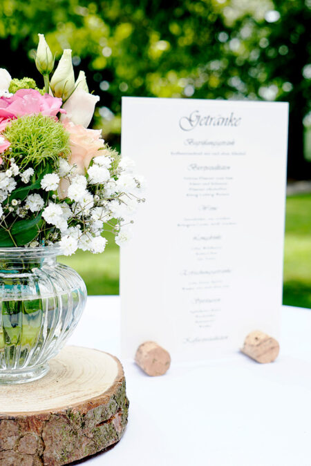 Vintage-Vase geriffelt rund (klein)