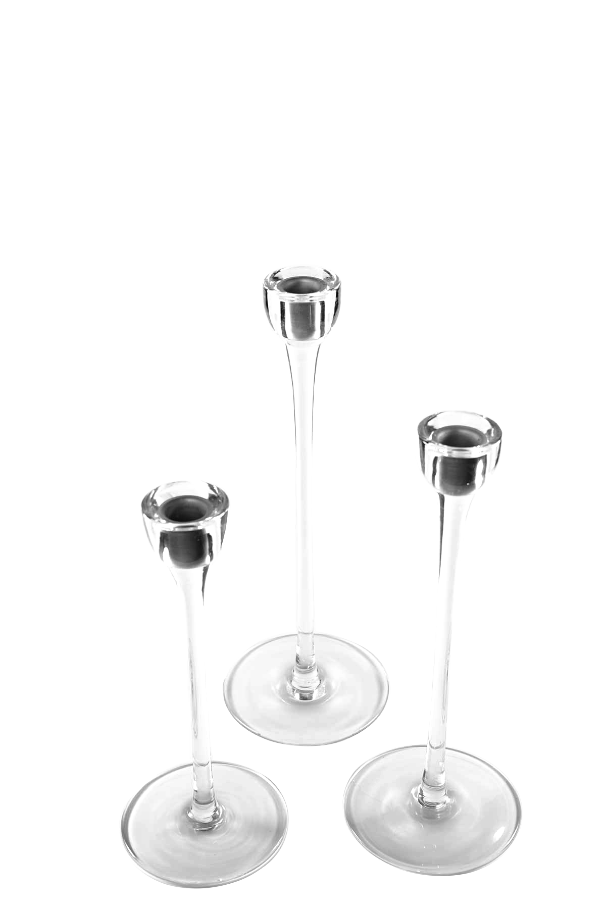 Dekomant - Glas (3er-Set) Stabkerzenhalter