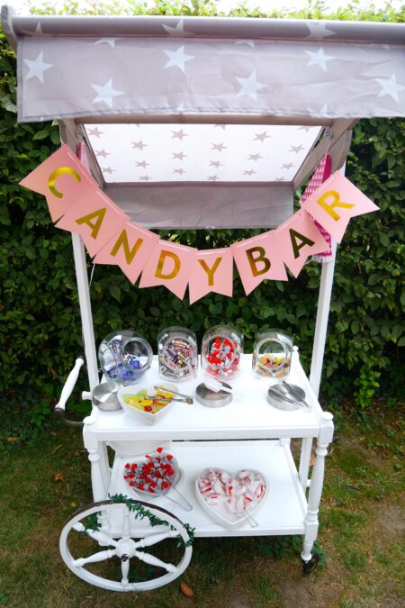 Candy-Bar Wagen weiß