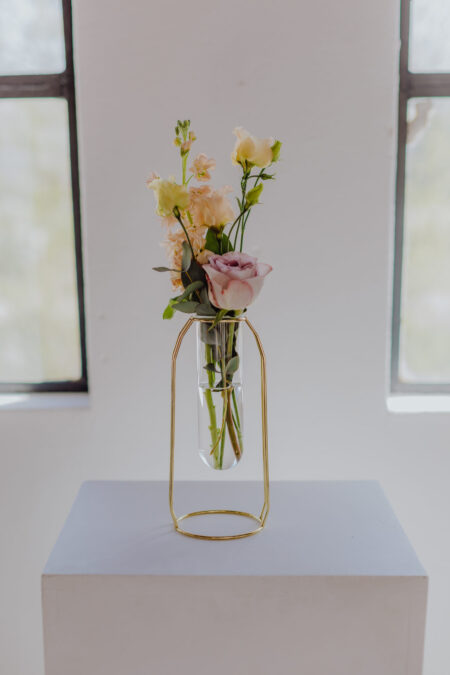 Vase gold - Reagenzglas