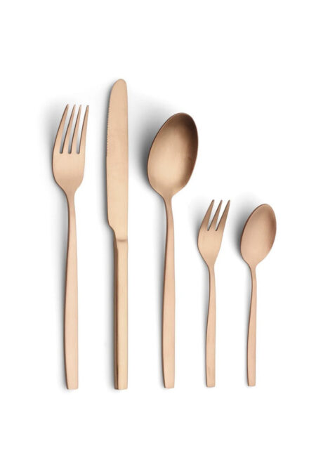 Besteck Kupfer matt