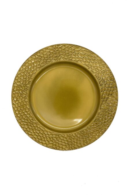 Platzteller gold gemustert