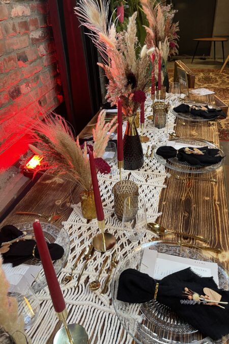 Makramee-Tischläufer