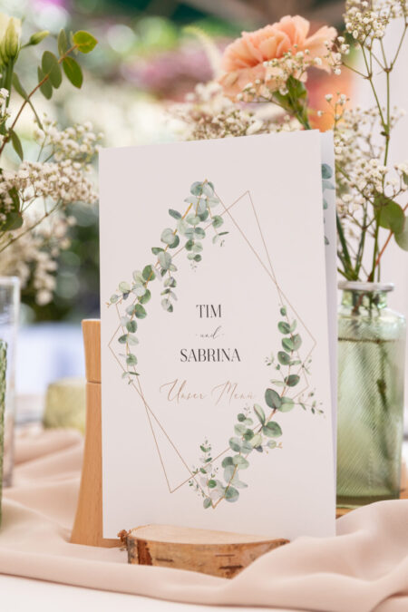 Vase grün Silberrand