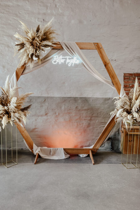 Hexagon-Traubogen Holz