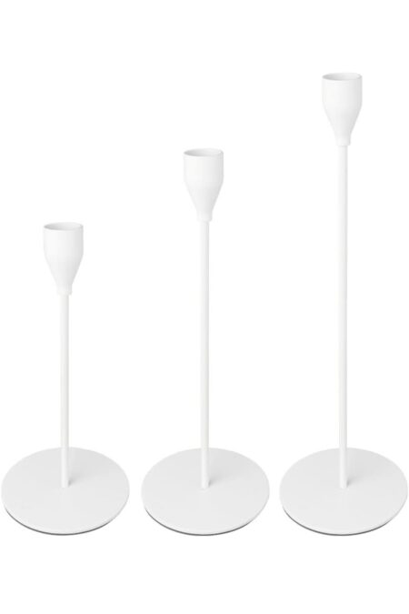 Stabkerzenhalter weiß 3er-Set