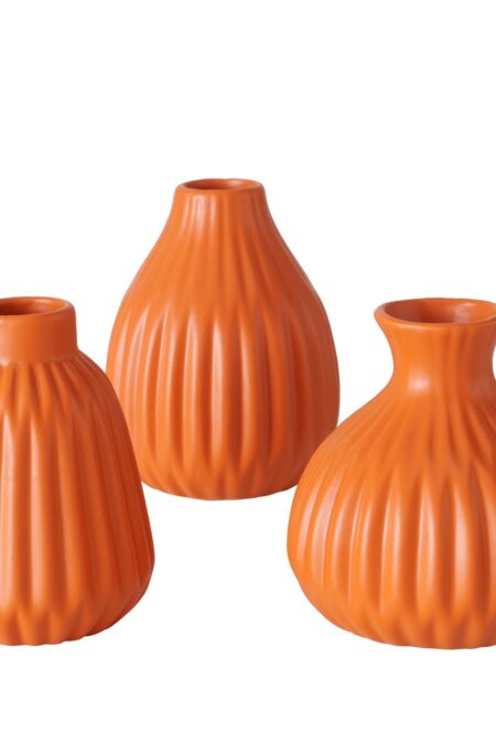 Keramikvase orange 3er-Set