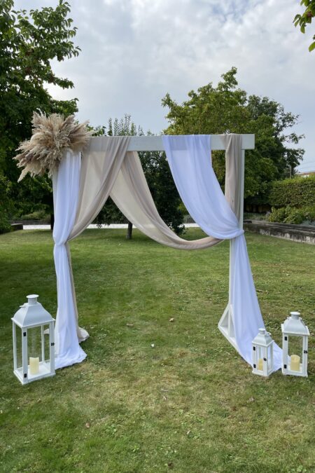 Traubogen Holz weiß