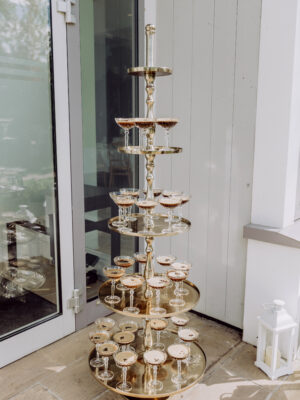 Etagere gold 5-stöckig