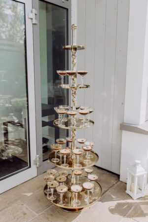 Etagere gold 5-stöckig