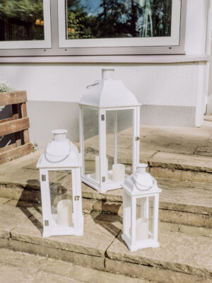 Laternen weiß, 3er-Set