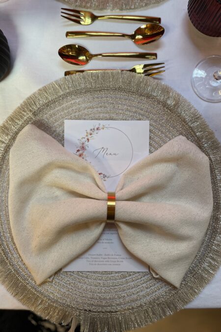 Platzset gold gewebt