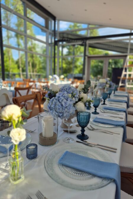 Serviette hellblau Baumwolle