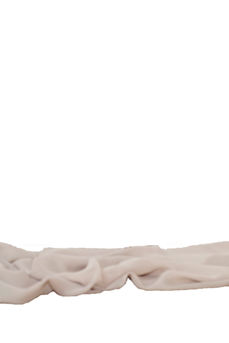 Tischläufer aus fließendem Stoff - beige